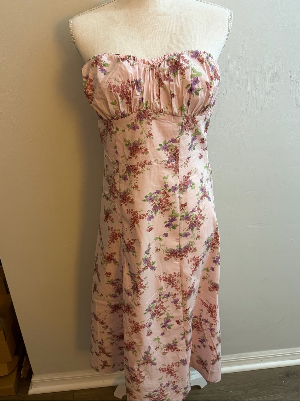 Wild fable floral corset top dress